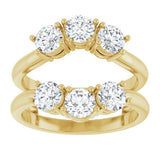 14K Yellow Gold 1 1/2 CTW Lab-Grown Diamond Ring Guard