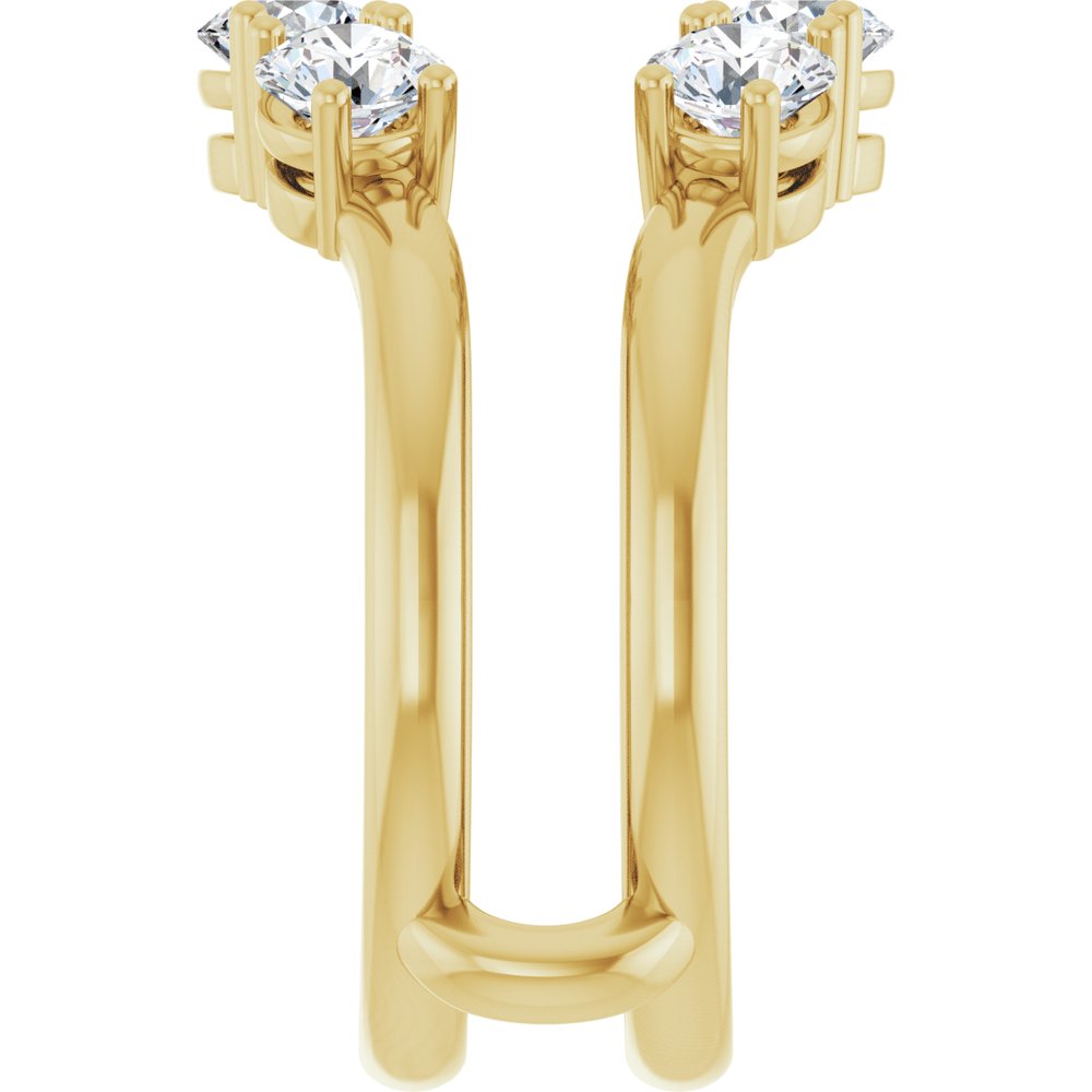 14K Yellow Gold 1 1/2 CTW Lab-Grown Diamond Ring Guard