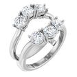 14K White Gold 1 1/2 CTW Lab-Grown Diamond Ring Guard