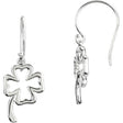 Sterling Silver Clover Earrings