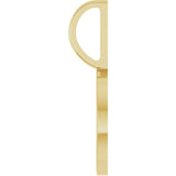 14K Yellow Gold Engravable Disc Charm/Pendant