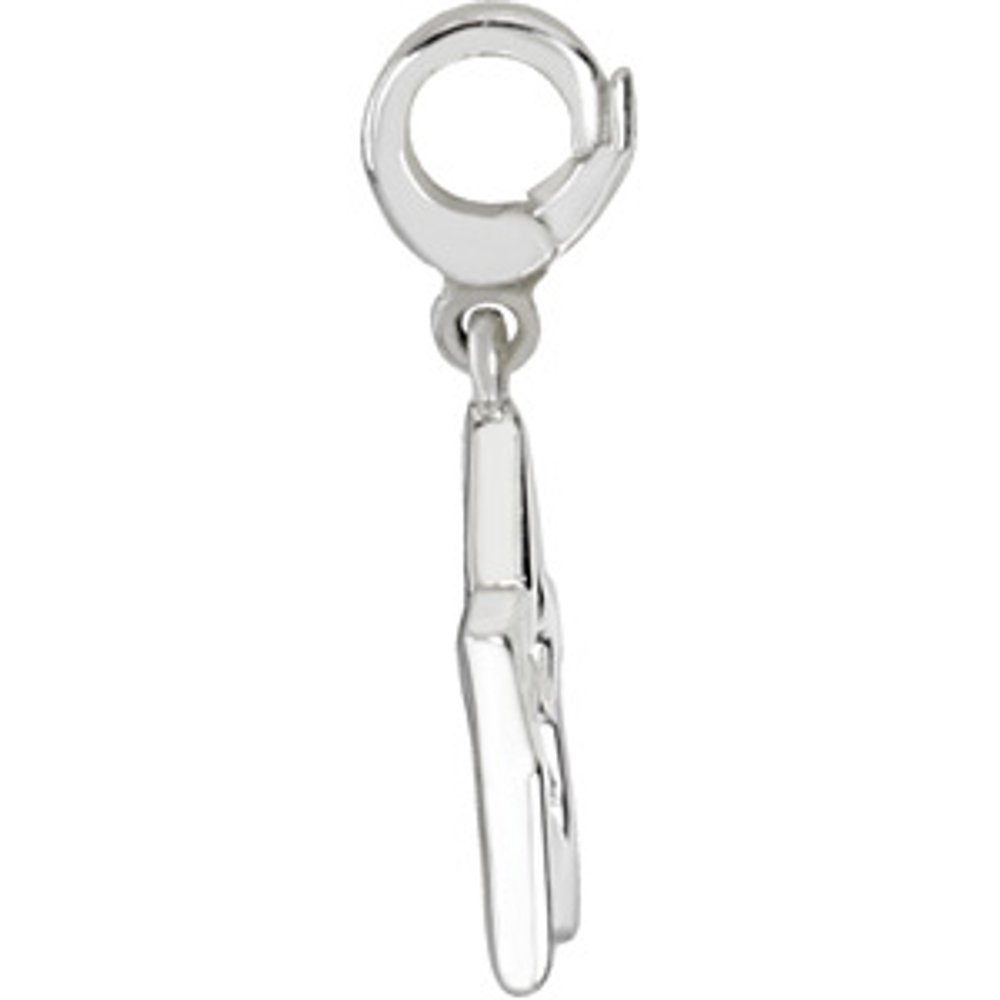 14K White Gold Star Charm/Pendant