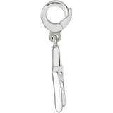 14K White Gold Star Charm/Pendant