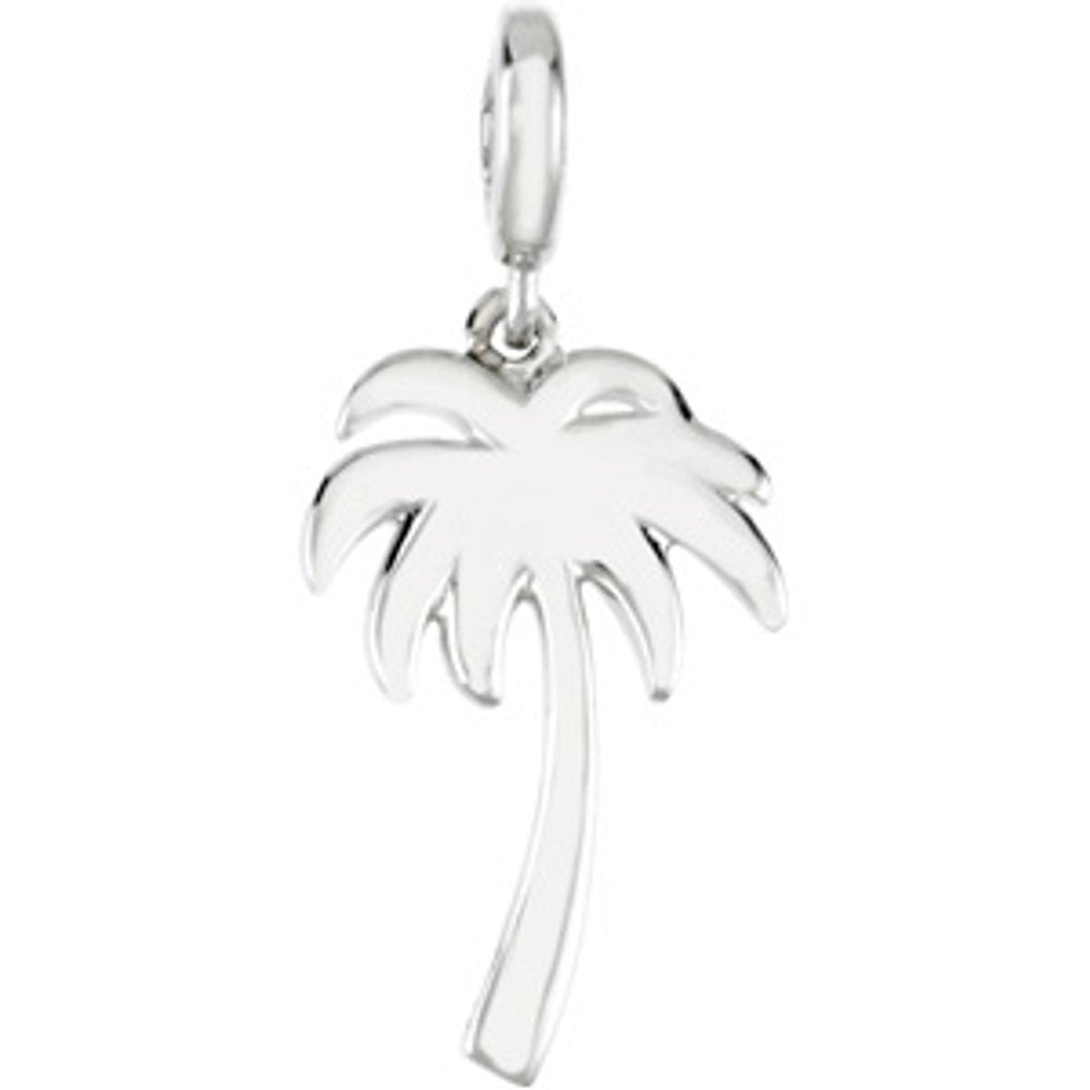 Sterling Silver Palm Tree Charm