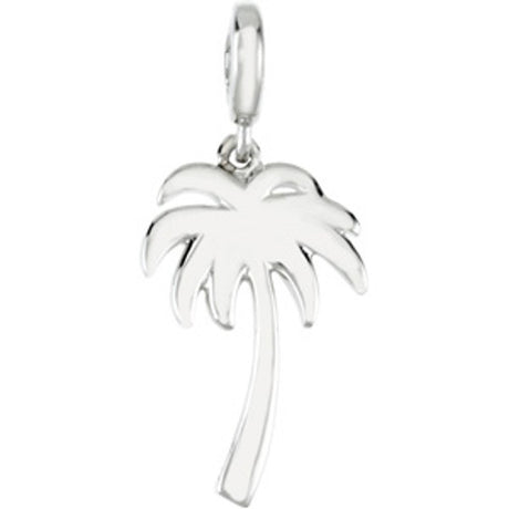 Sterling Silver Palm Tree Charm/Pendant