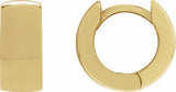 14K Yellow Gold 12 mm Hinged Hoop Earrings