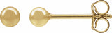14K Yellow Gold-Filled 3 mm Ball Stud Earring