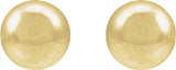 14K Yellow Gold-Filled 4 mm Ball Stud Earring