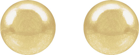 14K Yellow Gold-Filled 4 mm Ball Stud Earring