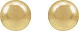 14K Yellow Gold-Filled 5 mm Ball Stud Earring