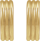 14K Yellow Gold-Filled 12 mm Hoop Earrings
