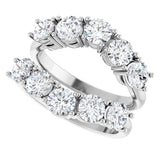 14K White Gold 2 1/2 CTW Lab-Grown Diamond Ring Guard