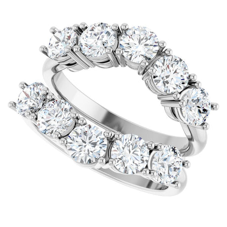 14K White Gold 2 1/2 CTW Lab-Grown Diamond Ring Guard