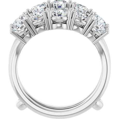 14K White Gold 2 1/2 CTW Lab-Grown Diamond Ring Guard