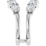 14K White Gold 2 1/2 CTW Lab-Grown Diamond Ring Guard