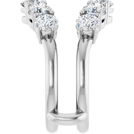 14K White Gold 2 1/2 CTW Lab-Grown Diamond Ring Guard