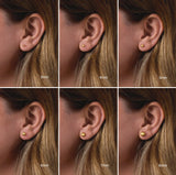 14K White Gold 6 mm Ball Earrings