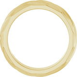 14K Yellow Gold 4 mm Ridged Band Size 7