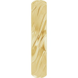 14K Yellow Gold 4 mm Ridged Band Size 7