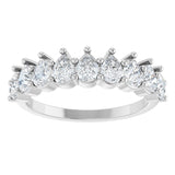 14K White Gold 1 1/4 CTW Lab-Grown Diamond Anniversary Band