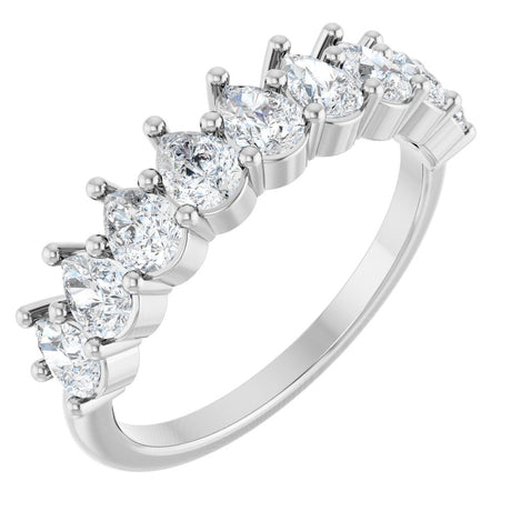 14K White Gold 1 1/4 CTW Lab-Grown Diamond Anniversary Band