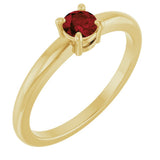 14K Yellow Gold Natural Mozambique Garnet Ring