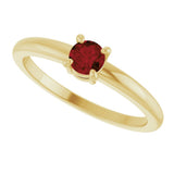 14K Yellow Gold Natural Mozambique Garnet Ring