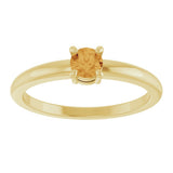 14K Yellow Gold Natural Citrine Ring