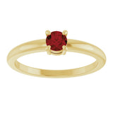 14K Yellow Gold Natural Mozambique Garnet Ring