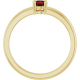 14K Yellow Gold Natural Mozambique Garnet Ring