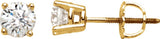 14K Yellow Gold 1/5 CTW Natural Diamond Stud Earrings