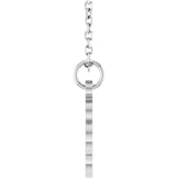 Sterling Silver Engravable Clover 16-18" Necklace