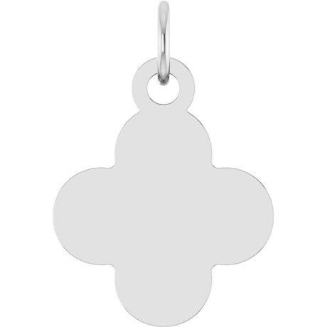Sterling Silver Engravable Clover Pendant