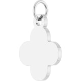 Sterling Silver Engravable Clover Pendant