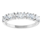 14K White Gold 9/10 CTW Lab-Grown Diamond Anniversary Band