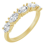 14K Yellow Gold 9/10 CTW Lab-Grown Diamond Anniversary Band