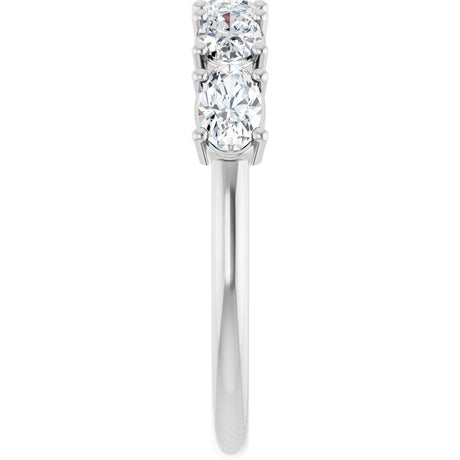 14K White Gold 9/10 CTW Lab-Grown Diamond Anniversary Band