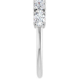 14K White Gold 9/10 CTW Lab-Grown Diamond Anniversary Band