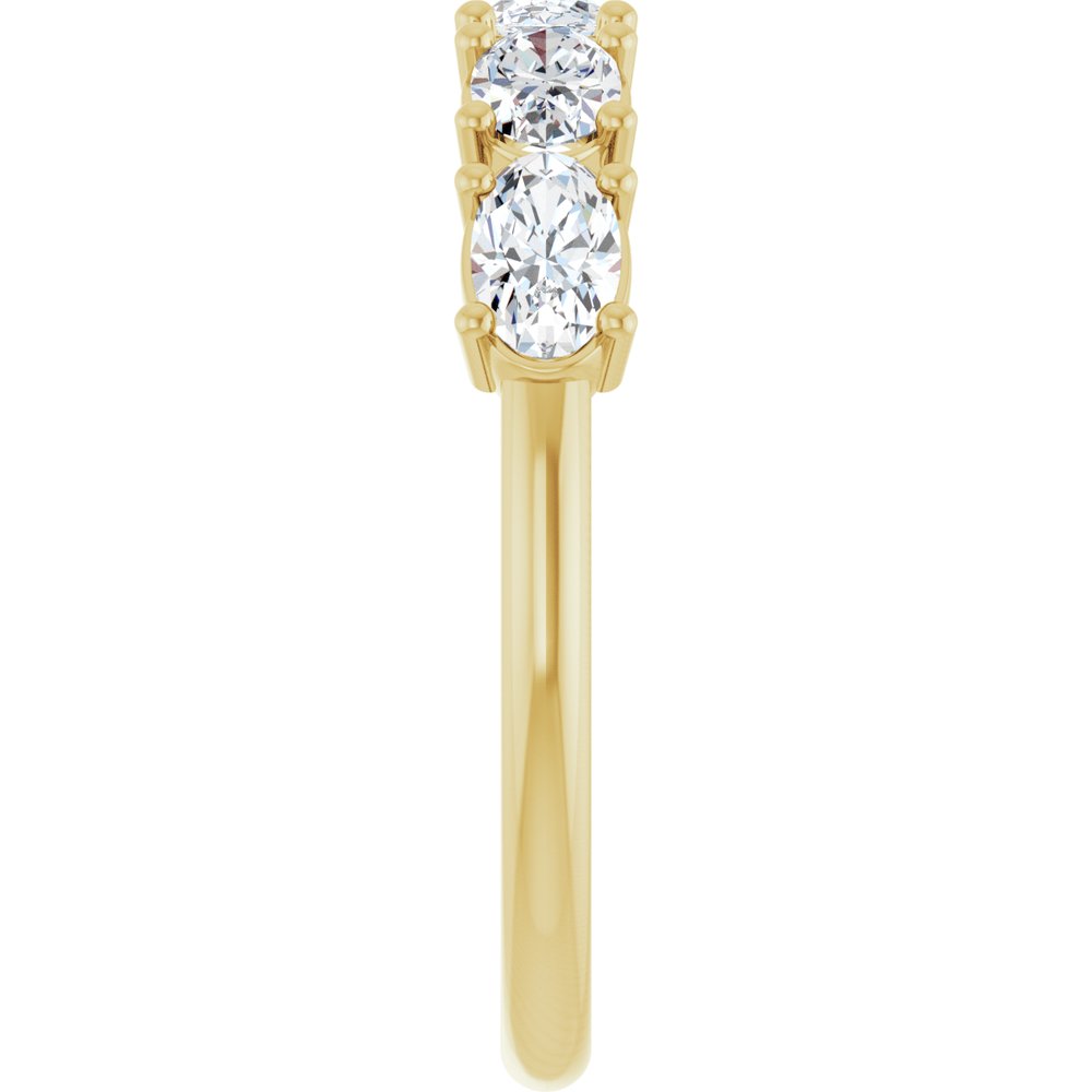 14K Yellow Gold 9/10 CTW Lab-Grown Diamond Anniversary Band