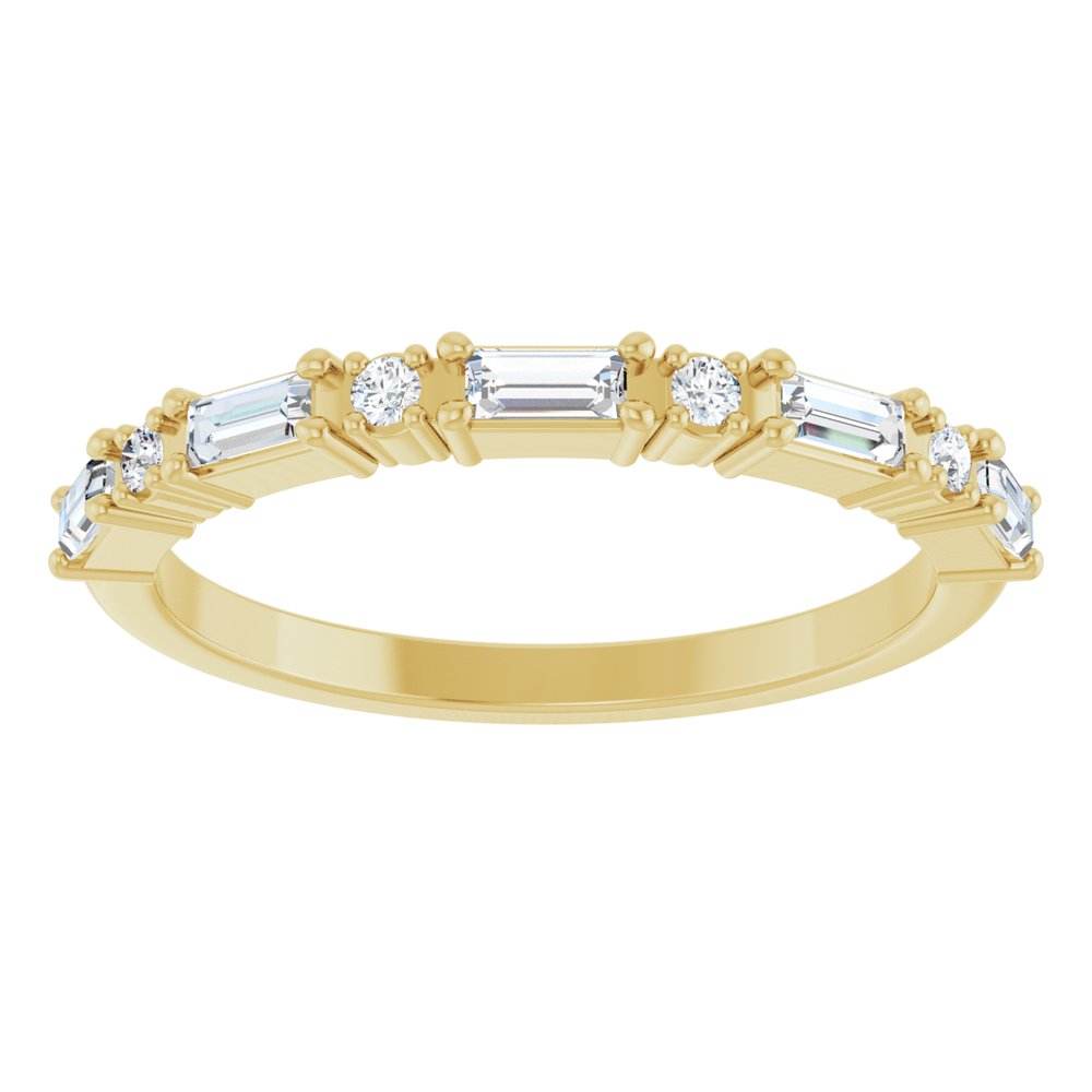 14K Yellow Gold 1/3 CTW Natural Diamond Anniversary Band