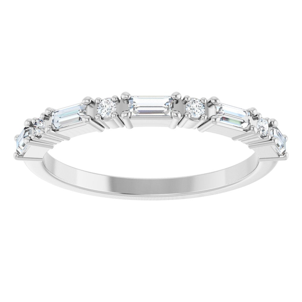 Platinum 1/3 CTW Lab-Grown Diamond Anniversary Band