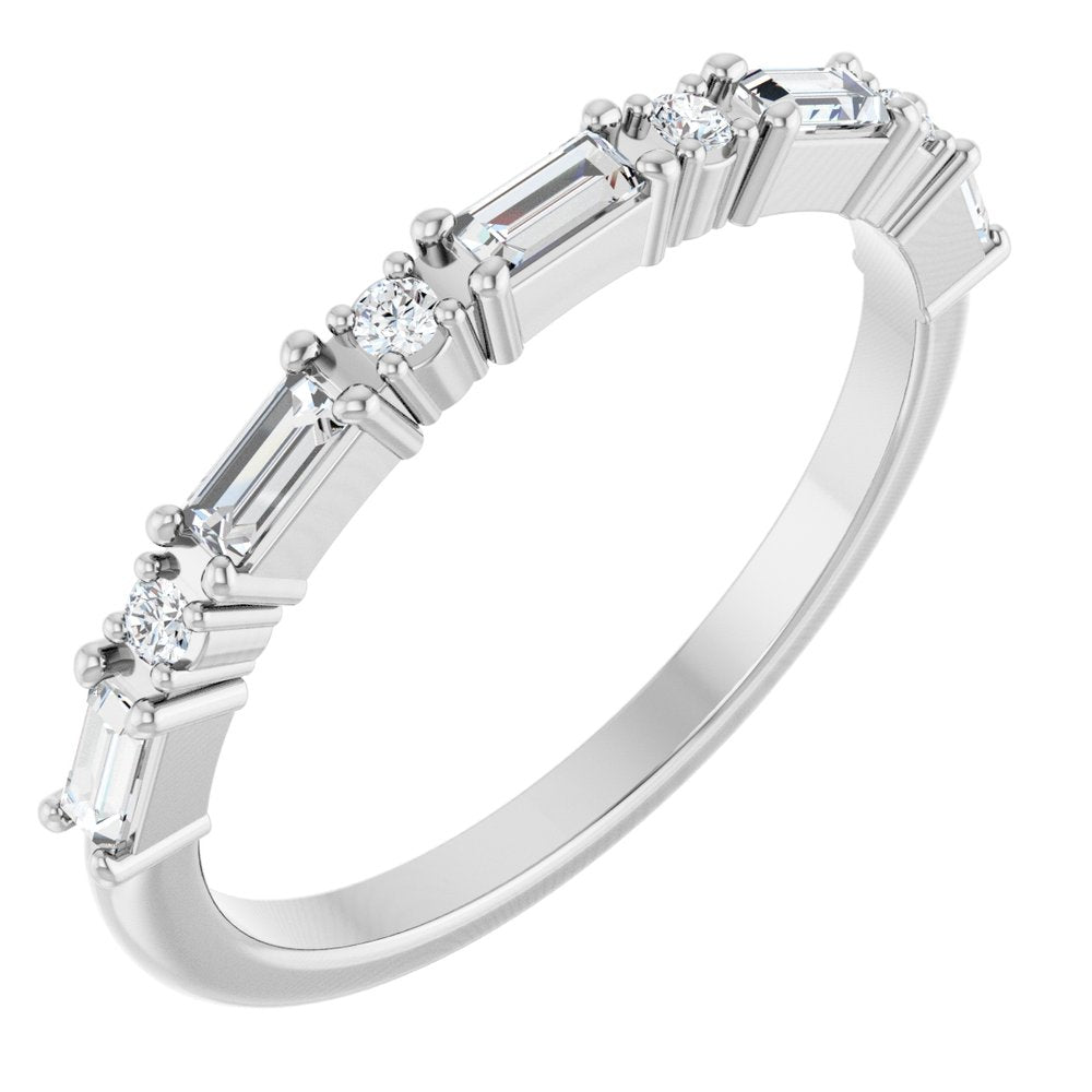 Platinum 1/3 CTW Lab-Grown Diamond Anniversary Band
