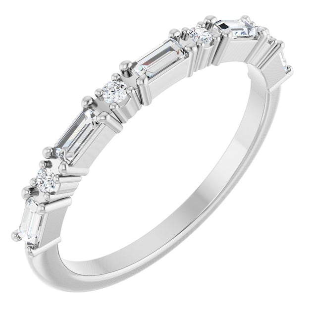 Platinum 1/3 CTW Lab-Grown Diamond Anniversary Band