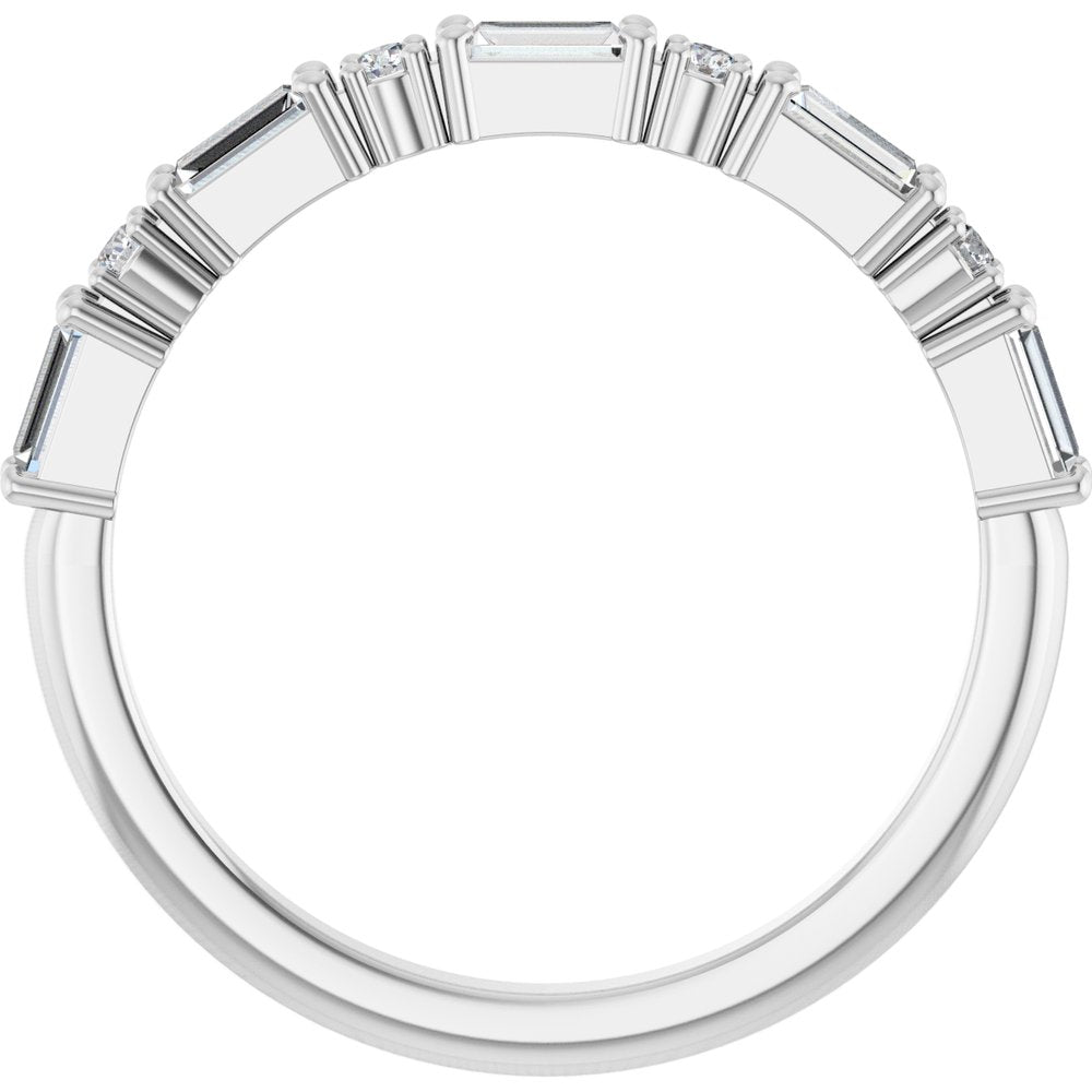Platinum 1/3 CTW Lab-Grown Diamond Anniversary Band
