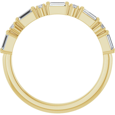 14K Yellow Gold 1/3 CTW Natural Diamond Anniversary Band