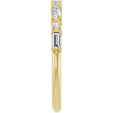 14K Yellow Gold 1/3 CTW Lab-Grown Diamond Anniversary Band