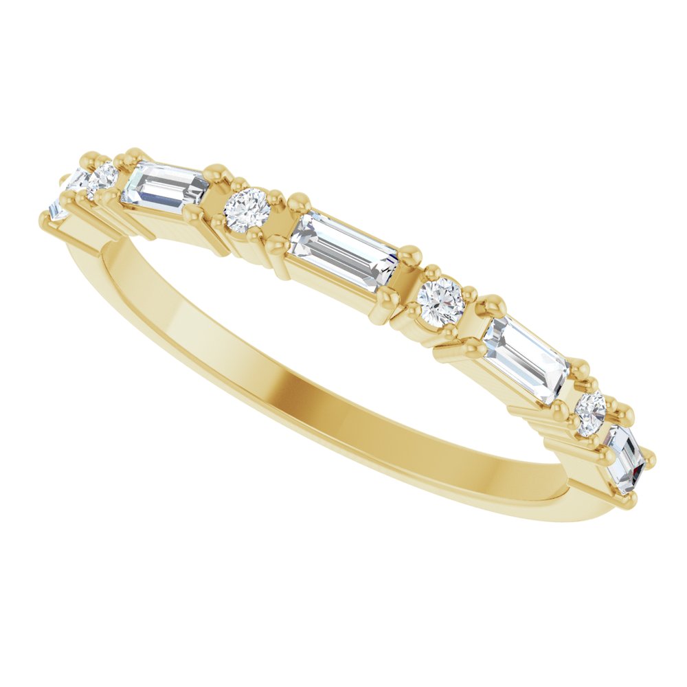 14K Yellow Gold 1/3 CTW Natural Diamond Anniversary Band