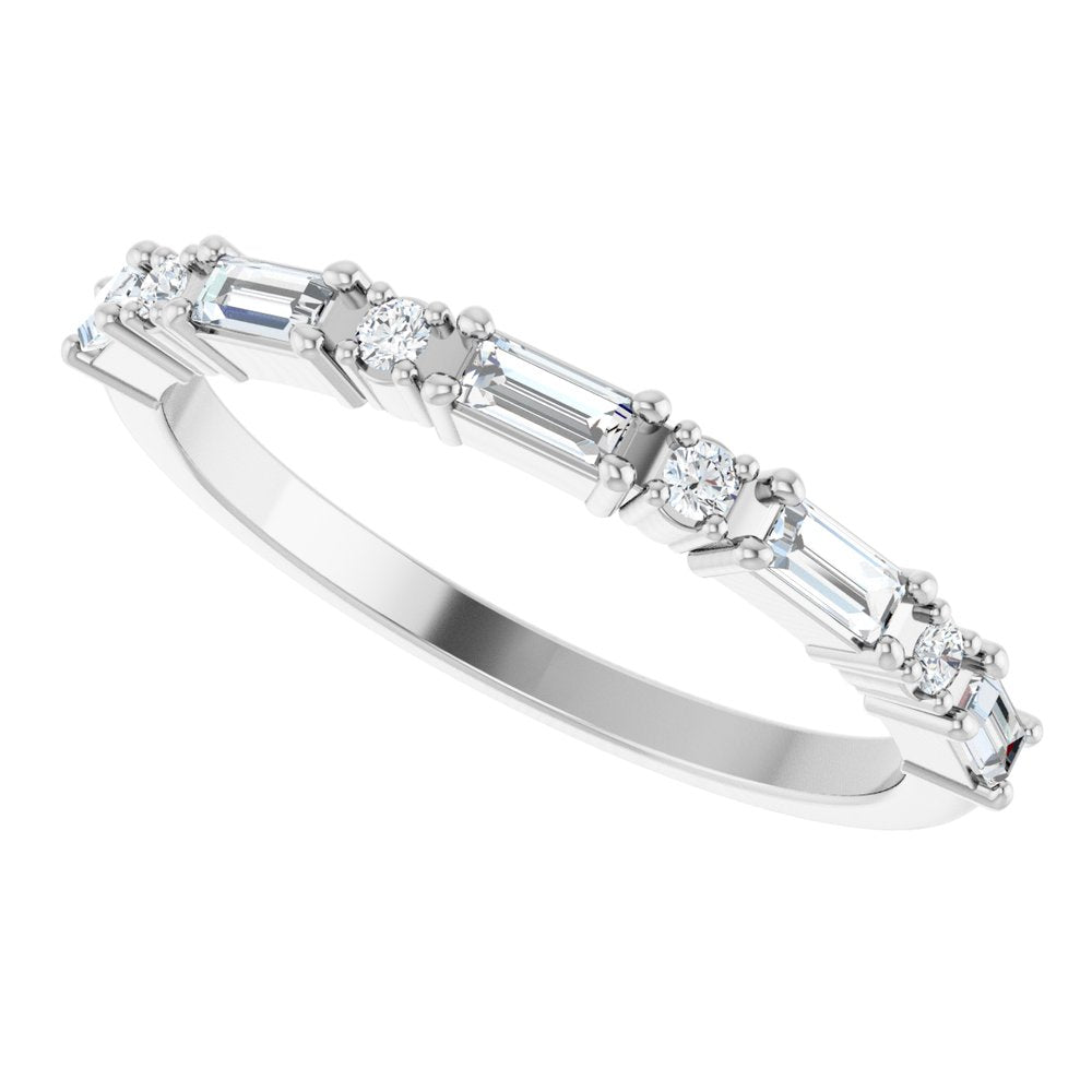 Platinum 1/3 CTW Lab-Grown Diamond Anniversary Band