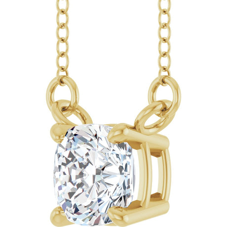14K Yellow Gold 3/4 CT Lab-Grown Diamond 18" Necklace