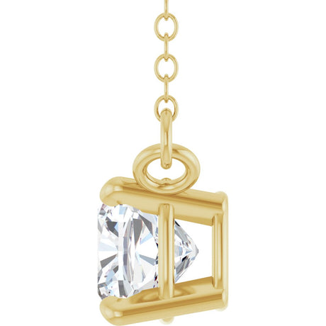 14K Yellow Gold 3/4 CT Lab-Grown Diamond 18" Necklace
